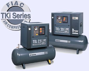 Elettrocompressori Fiac silenziati rotativi a vite serie TKi